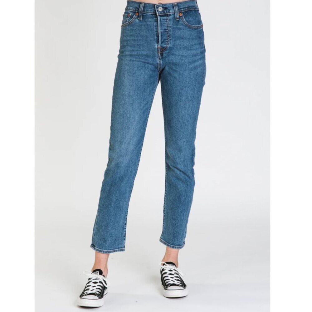 Levi's Wedgie High Rise Straight Leg Jeans